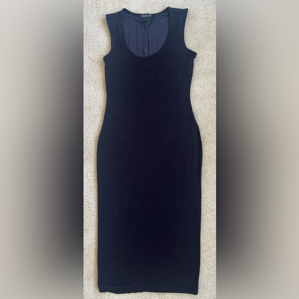 Rachel Zoe Sleeveless Ribbed Bodycon Dress in Black Women’s Small